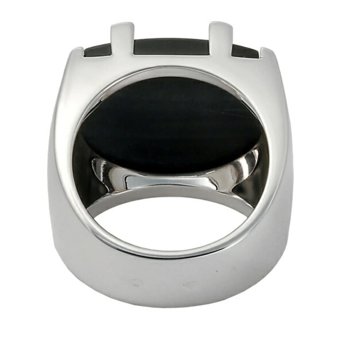 Pre-Owned Cartier Kiss of the Dragon Tiger Eye K18WG Ivory Gold Ring (Good)