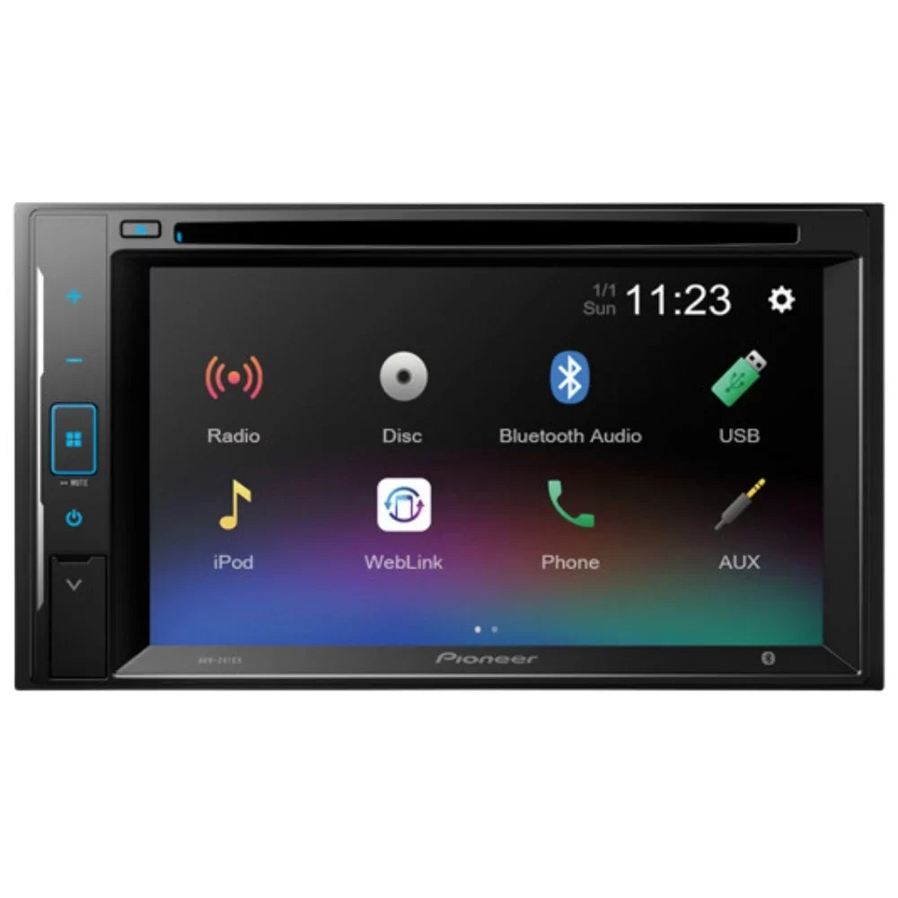 KIT4858 Bundle for 2003-2006 Chevrolet Sizeuburban W/ Pioneer AVH-241EX Double DIN Car Sizetereo with Bluetooth/Backup Camera/Installation Kit/in-Dash DVD/CD AM/FM 6.2" Touchscreen Digital Media Receiver