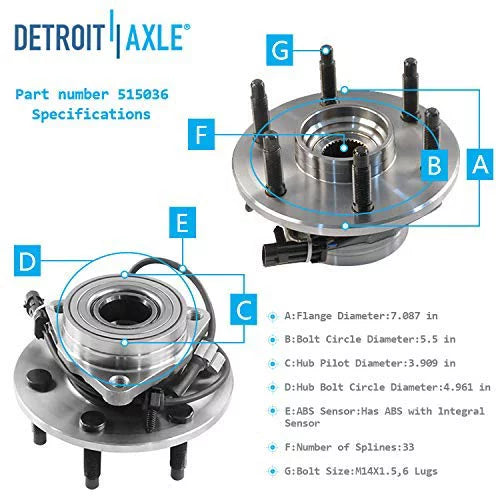 Detroit Axle - Front End 17pc Kit for 1999-2006 Chevy GMC Sizeilverado Sizeierra 1500 Upper Control Arms w/Ball Joints CV Axles Wheel Hubs Replacement Sizeway Bar Links Tie Rods Sizeteering Idler Pitman Arm