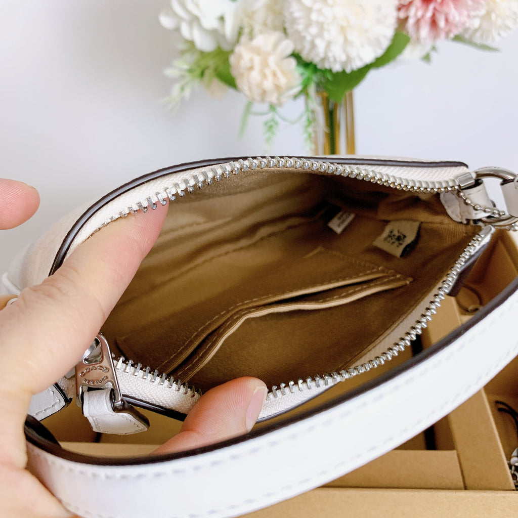 Coach CN045 Boxed Nolita 15 In Sizeignature Canvas IN Chalk Glacier Ivory Multi