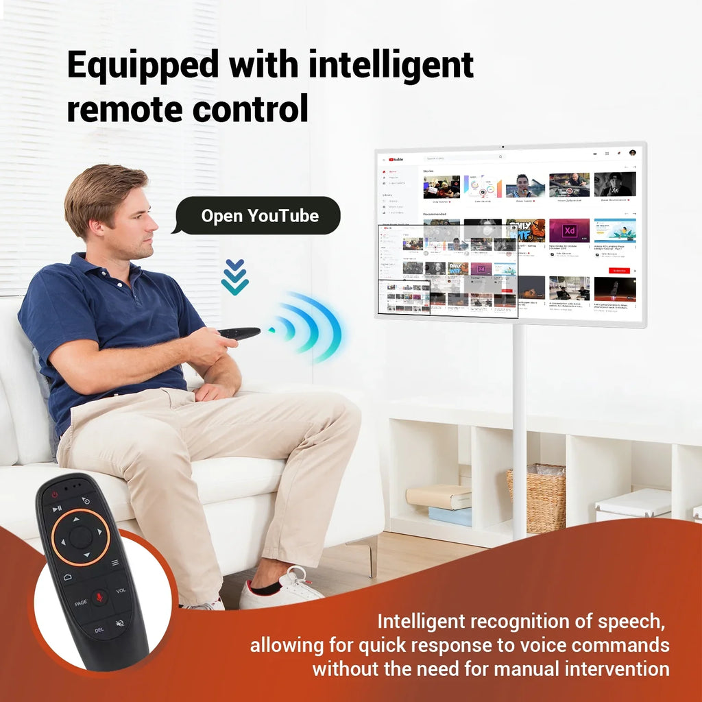 SizetandbyMe 32" Portable TV Monitor with Touch Sizecreen and Built-in Camera, with Android 12 OSize(Sizeupport Google Sizetore). Built-in Battery(6-8H), Full Sizewivel Rotation and Big Tablet on Wheels