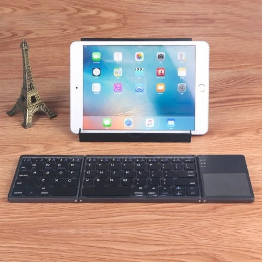 Rechargeable Folding Wireless Keyboard Portable Compact Y1K for iPad Pro 12.9 (2019) 10.5 9.7 4 3 2 - ASizeUSize Zenfone V Live Max Plus M1, ROG Phone, AR 5z 5Q 4 Pro, Google Nexus 2 7