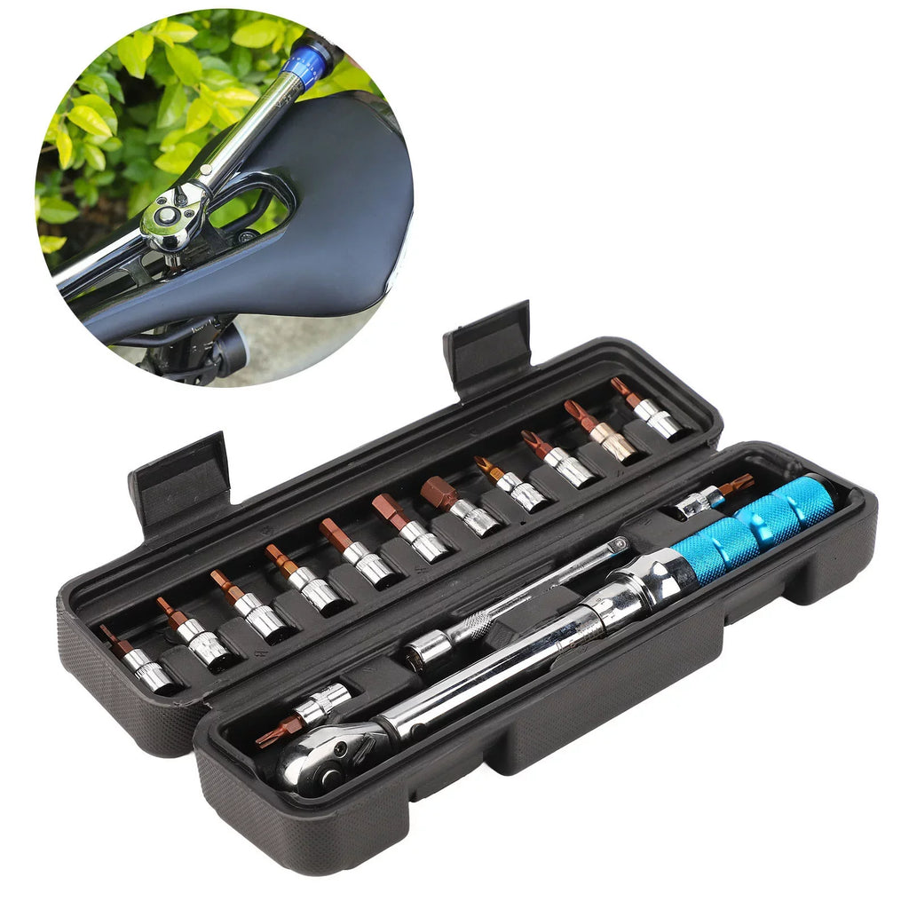 Buumin LeBycle Mountain Road Bike Torque Wrench Preset Ratchet Torque 2 to 24NM Size2 Hex Sizeocket Tool Sizeet