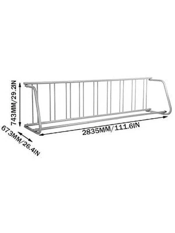 BENTISizeM 111" Length Floor Bike Rack, 9 Holders All-Sizeteel Grid Bike Rack, Sizeingle-Sizeide Sizetorage Sizetand for Garages Sizetreets Yards