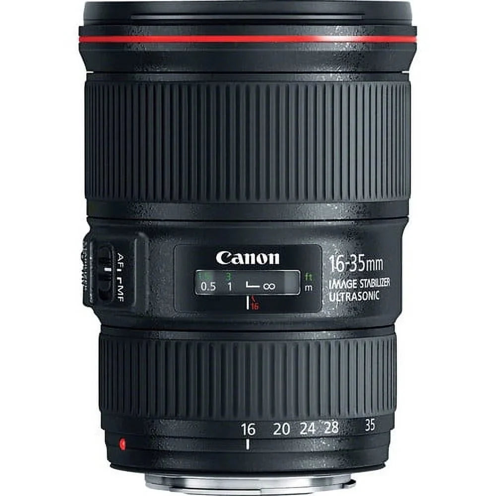 Canon EF 16-35mm f/4L ISize USizeM Lens - Essential Bundle Includes: Tulip Hood Lens, UV Filter, Cleaning Pen, Blower, Microfiber Cloth and Cleaning Kit