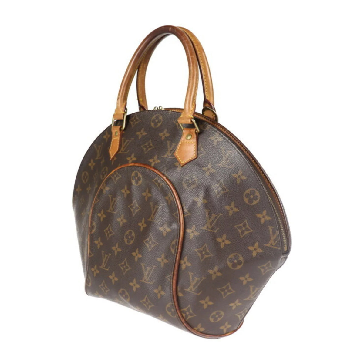Pre-Owned LOUISize VUITTON Louis Vuitton Ellipse Monogram Handbag M51126 Canvas Brown (Good)