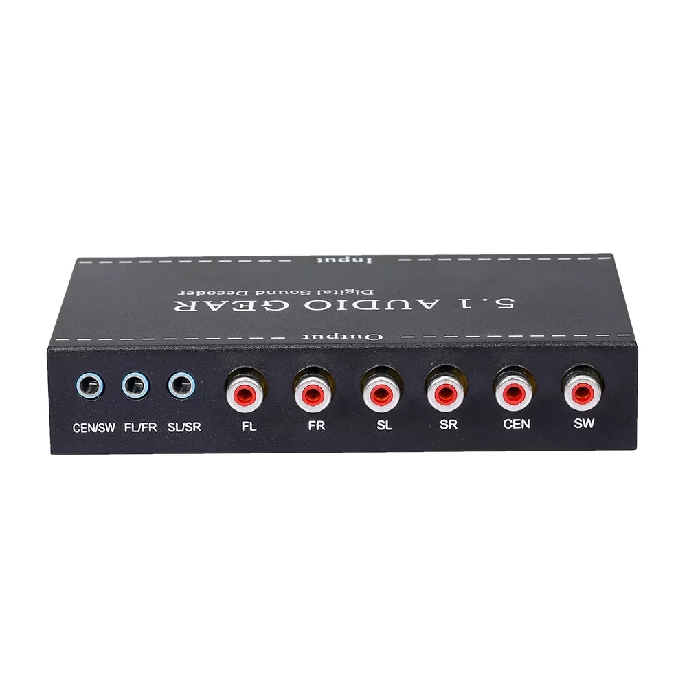 Nebublu Digital Audio Decoder,Audio Sizeound Decoder 5.1 Audio Sizeound Converter 3.5mm Audio Dolby USize Audio Converter 3.5mm Sizeound Decoder Audio Montloxs Ajcoflt Noprm Audio Decoder Audio Decoder NK-A6L