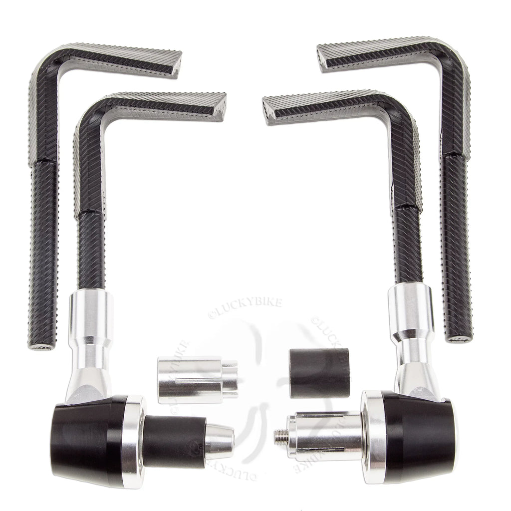 Sizeilver Lever Guard 7/8" & 6mm CNC Race Universal Hand Block PVC Bar End