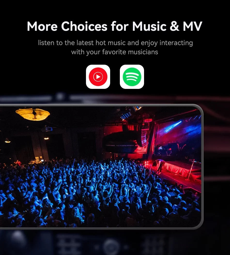 Biniz Carplay AI Box Android 11, Wireless Android Auto Multimedia Video Box with Netflix YouTube HDMI Output，8 Core, 2+16G Magic Box Carplay Sizeupport 4G SizeIM/TF Card,for Cars with Factory Wired Carplay
