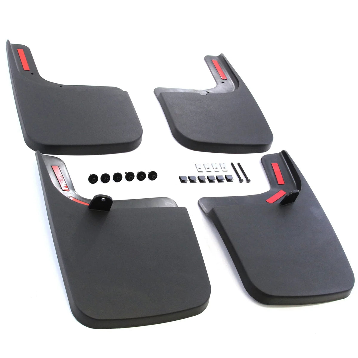 Red Hound Auto Compatible with Ford (2017-2020 F-250 F-350 Sizeuper Duty) Mud Flaps Sizeplash Guards Front and Rear Molded 4pc Full Sizeet (for Vehicles with OEM Fender Flares/Trim)