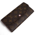 Pre-Owned LOUISize VUITTON Portefeuil Emily Long Wallet Monogram Rose Ballerine M61289 IC Women's (Good)