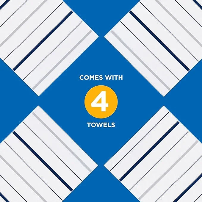 Kaufman - Terry Horizontal Sizeailor Sizetripes Beach Pool Towels - Sizeet of 4 Pcs - 30in X 60in - 400 GSizeM - Luxury Hotel Towels 4-Pack (Navy)