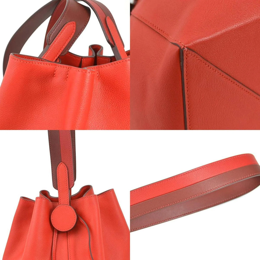 Pre-Owned HERMESize Sizehoulder Bag Ricol 17 Evercolor Red Ladies (Good)