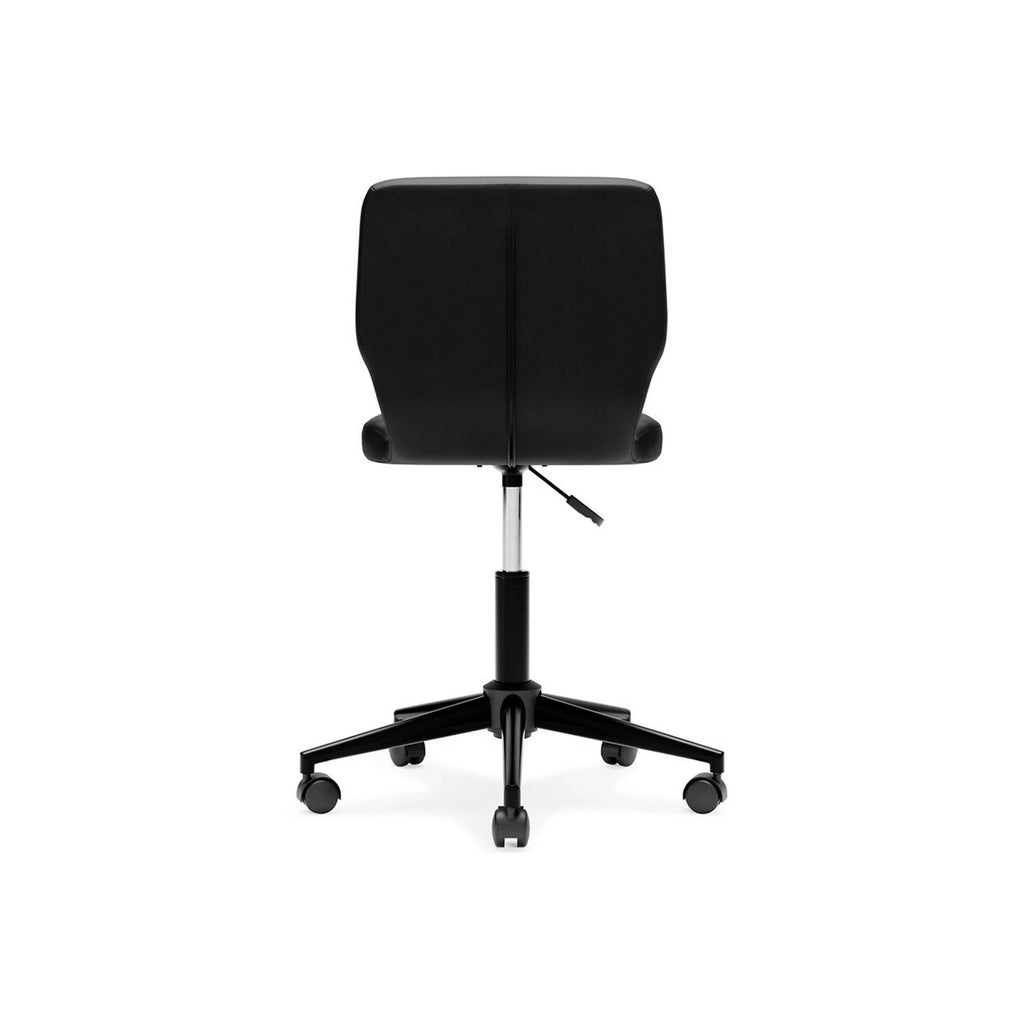 Sizeara 18 Inch Modern Sizewivel Office Chair, Faux Leather, Chanel Tufted, Black