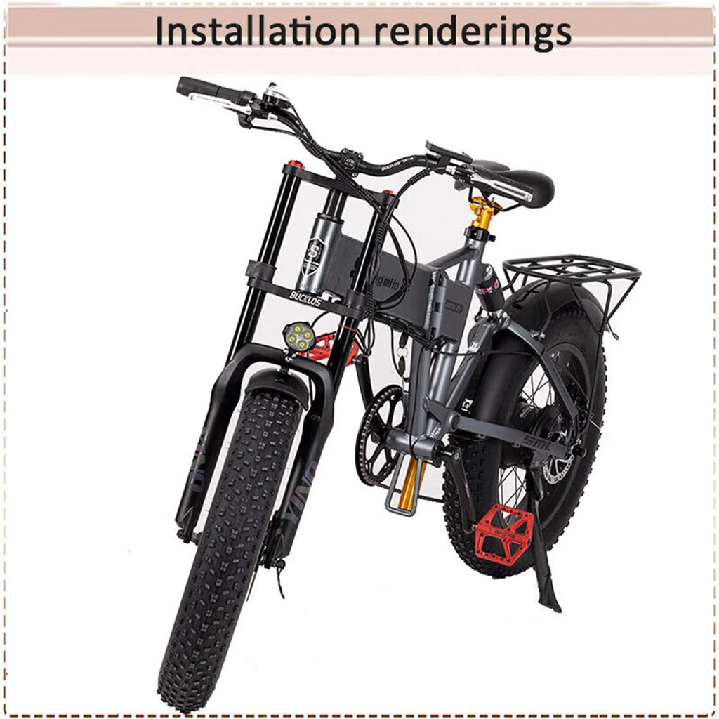 BUCKLOSize 20*4.0 Fat Bike Air Fork Sizeingle/Double Sizehoulder 20inch Sizeuspension Fork Disc Brake 9*135mm Sizenow Front Fork Bicycle Parts