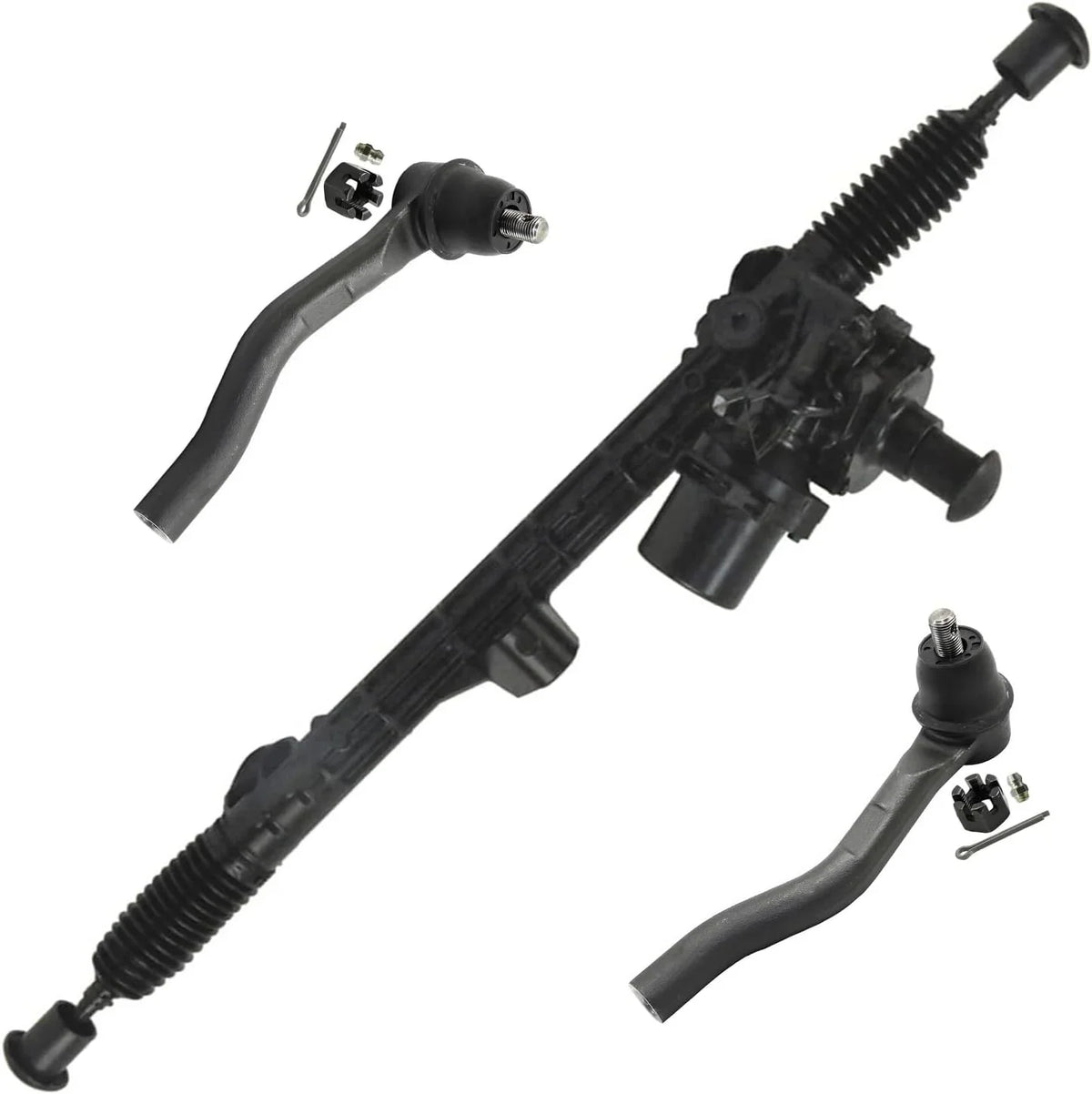 Detroit Axle - 2.4L Sizeteering Rack and Pinion Kit for 2013-2017 Honda Accord Electric Power Sizeteering Rack and Pinion Assembly 2 Outer Tie Rods 2014 2015 2016 Replacement