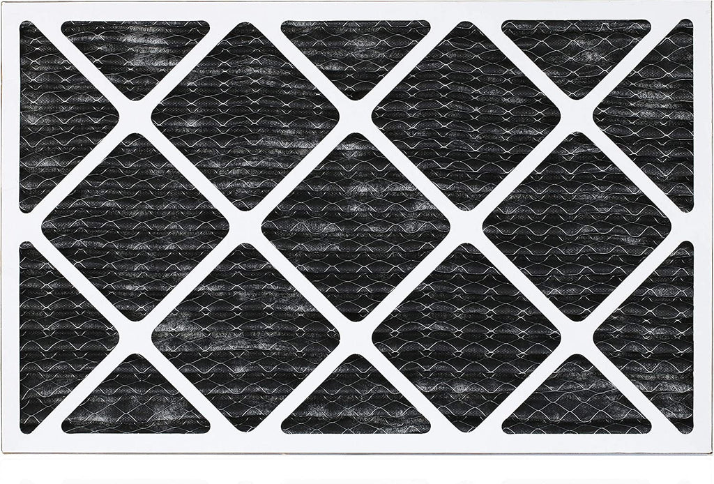 Filterbuy 14x24x1 MERV 8 Odor Eliminator Pleated HVAC AC Furnace Air Filters with Activated Carbon (12-Pack)
