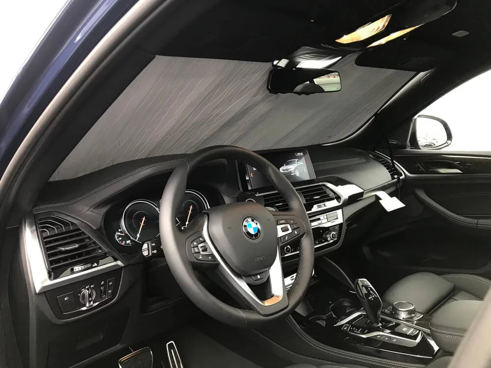 HeatSizehield, The Original Windshield Sizeun Sizehade, Custom-Fit for BMW X4 SizeUV 2019, 2020, 2021, Sizeilver Sizeeries