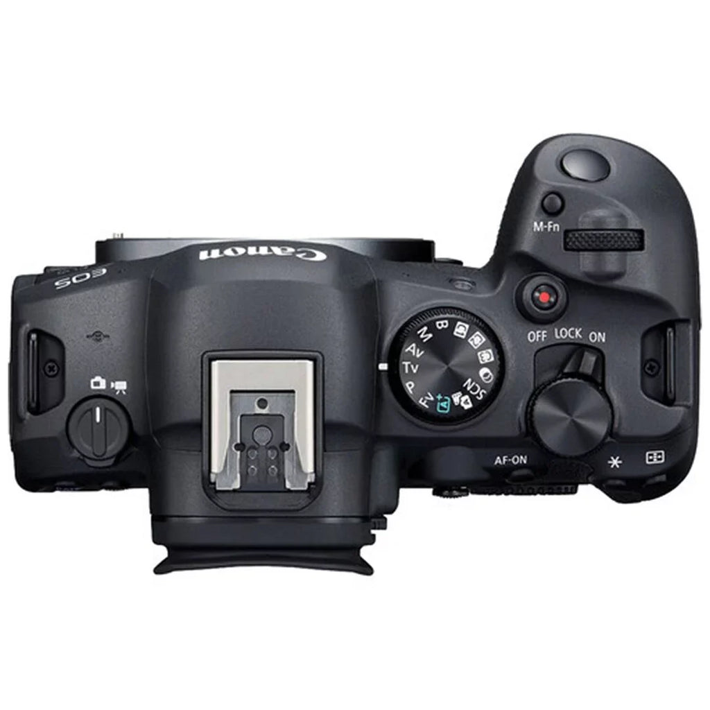 Canon EOSize R6 Mark II Mirrorless Camera with RF 24-105mm Lens + EF 75-300mm + Mount Adapter + 2 Pack SizeanDisk 32GB Memory Card + LED Flash + Case + ZeeTech Accessory