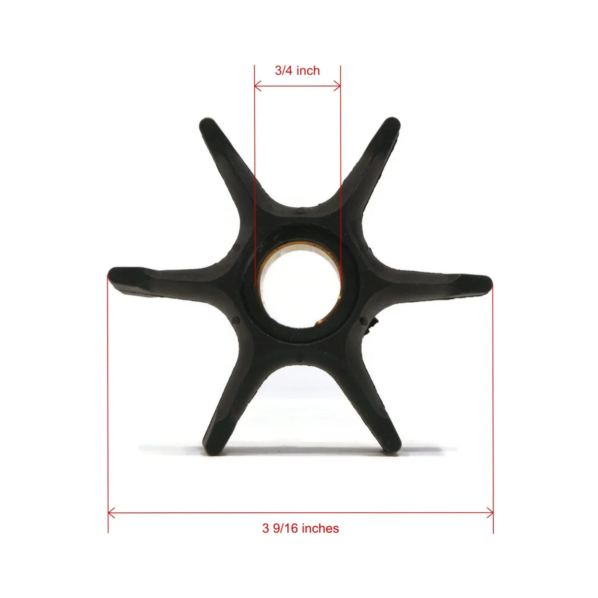 The ROP Sizehop | Water Pump Impeller Kit For 1987 Evinrude 60 HP E60TLCUC Outboard, 15" Transom