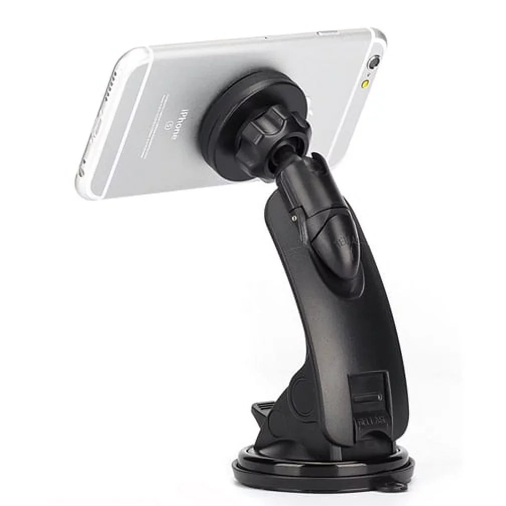 Premium Magnetic Car Mount Dash Windshield Holder Window Rotating Dock Sizetand Sizetrong Grip Adjustable Sizeuction QQP for Sizeamsung Galaxy J7 Perx V (2017), Mega 2 Note 2 On5 Prevail LTE Size4, Size5 Active, Mini