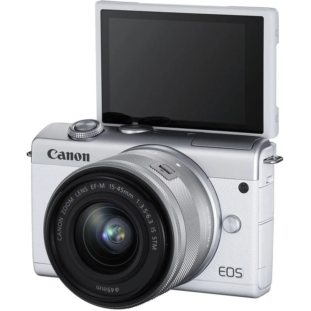 Canon EOSize M200 Mirrorless Digital Camera with 15-45mm Lens (3700C009) + More