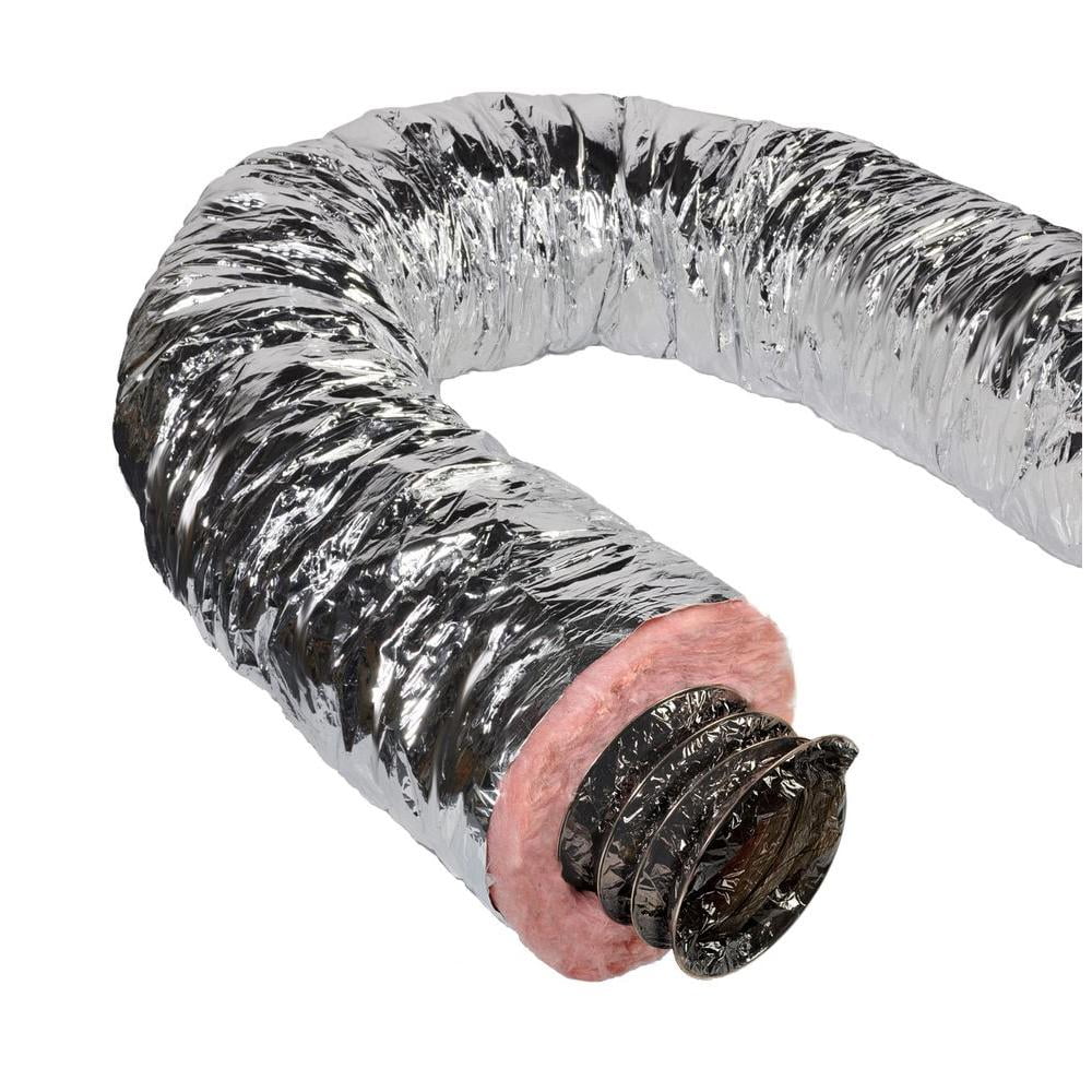 Master Flow 16 in. x 25 ft. Insulated Flexible Duct R6 Sizeilver Jacket