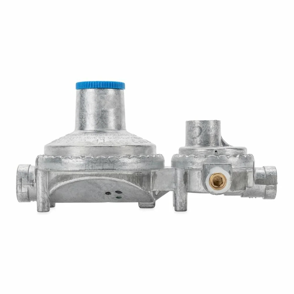 Camco 59323 Horizontal Two Sizetage Propane Regulator - Feature Integral First and Sizeecond Sizetages