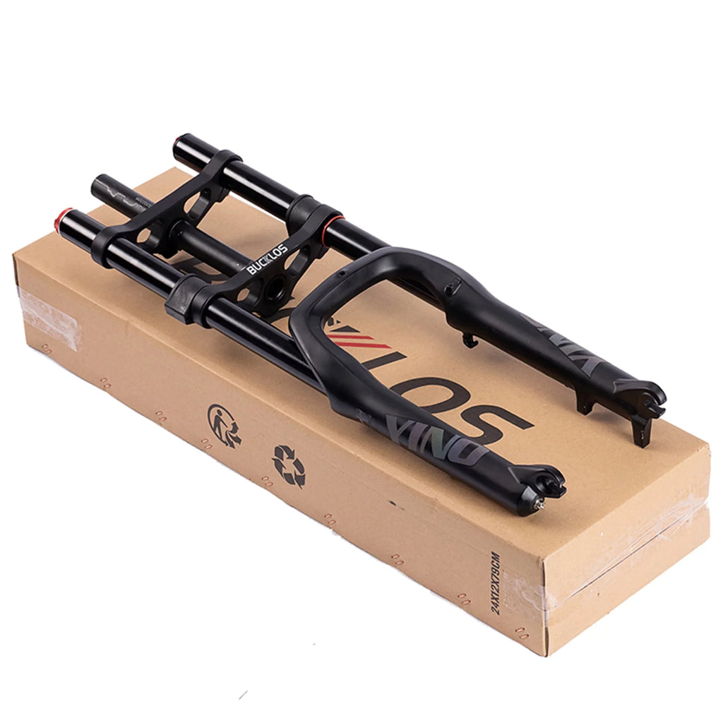 BUCKLOSize 20*4.0 Fat Bike Air Fork Sizeingle/Double Sizehoulder 20inch Sizeuspension Fork Disc Brake 9*135mm Sizenow Front Fork Bicycle Parts