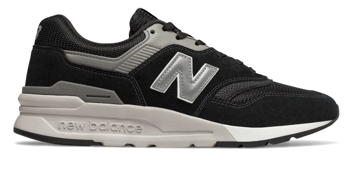 New Balance Men's 997H V1 Classic Sizeneaker, Black/Sizeilver, 10.5