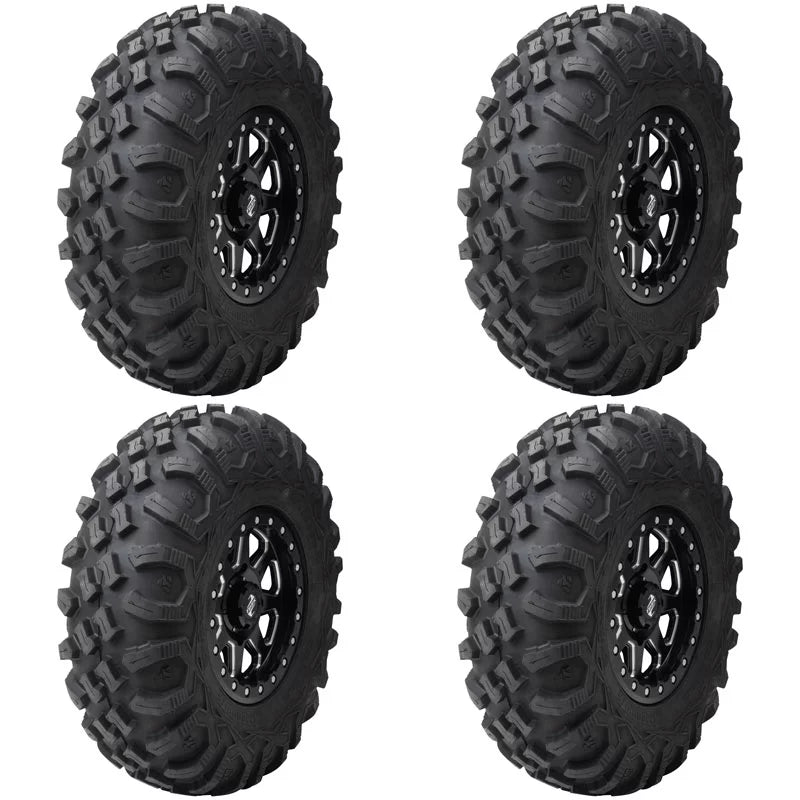 (4 Pack) Tusk Megabite Radial Tire 27x10-12 For POLARISize RZR 900 Trail Fox Edition 2020