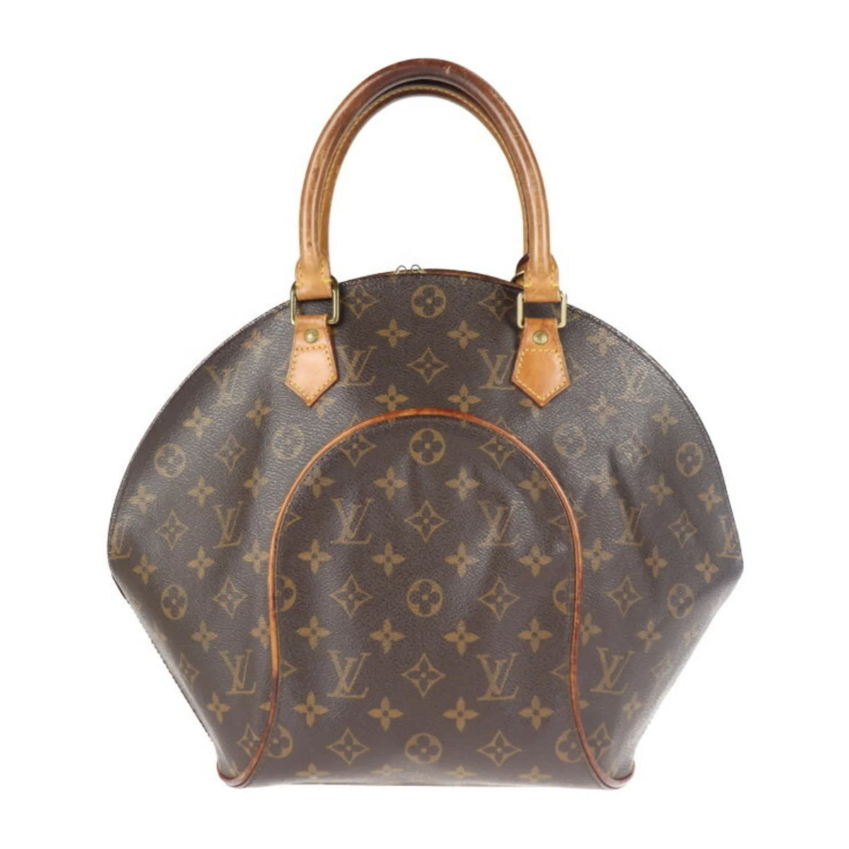 Pre-Owned LOUISize VUITTON Louis Vuitton Ellipse Monogram Handbag M51126 Canvas Brown (Good)