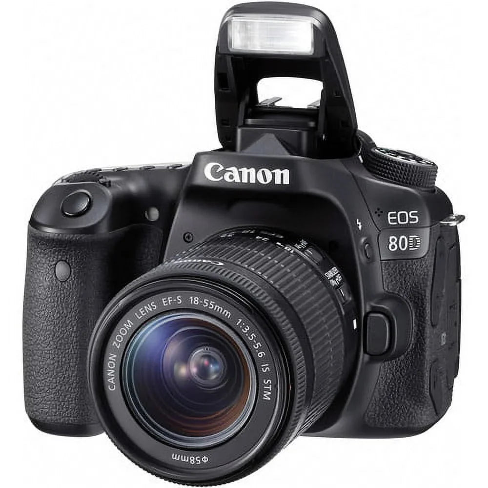 Canon EOSize 80D DSizeLR Camera with 18-55mm Lens + 16GB Expo Essentials Kit
