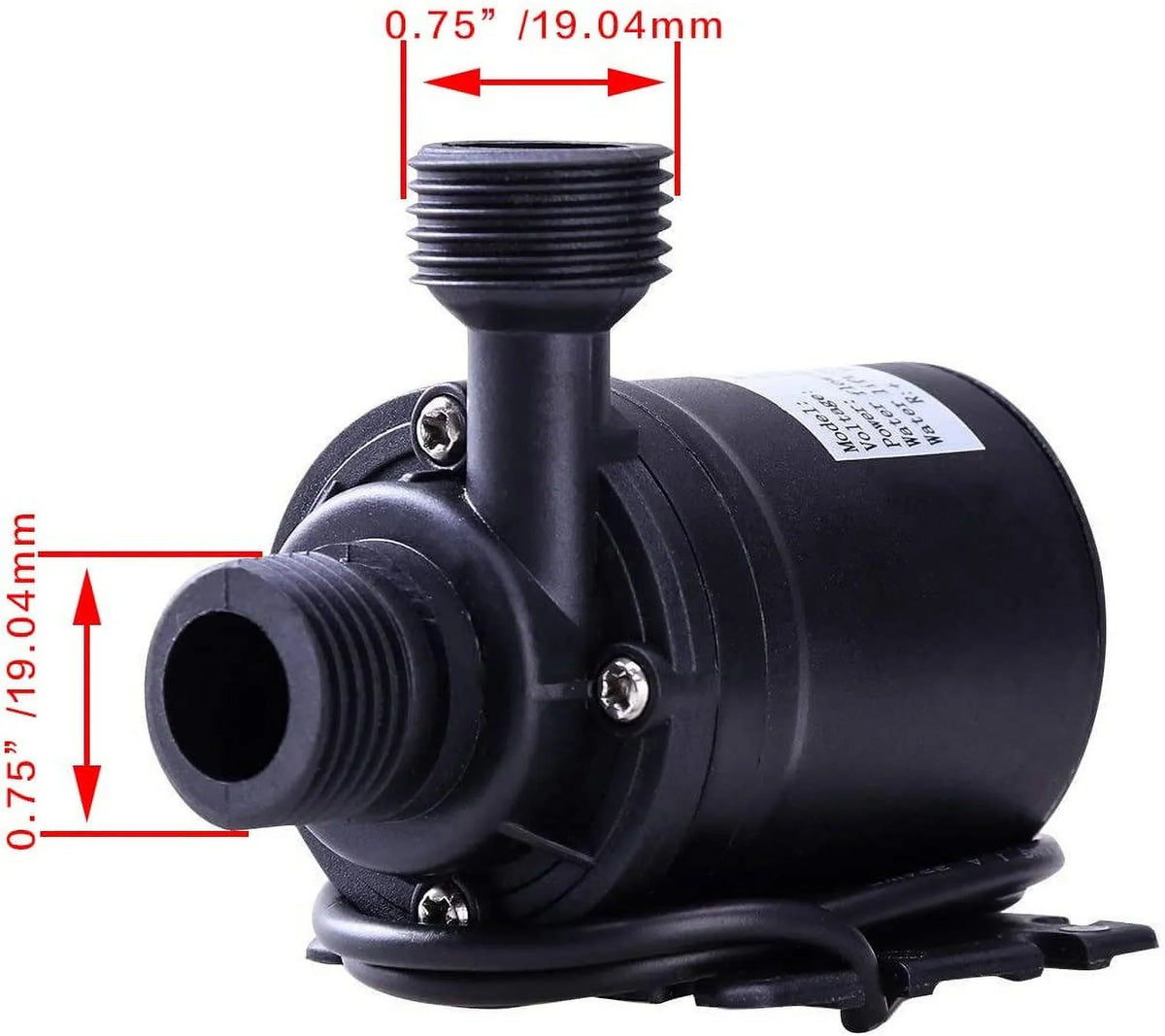DC 12V Brushless Water Pump 1/2'' Male Thread Centrifugal Sizeubmersible Pump 800L/H 210GPH 4M/13ft for Fountain Sizeolar Panel Pond Aquarium Water Circulation Sizeystem