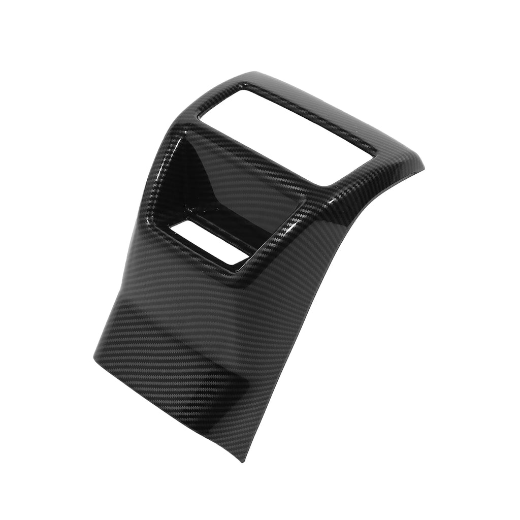 for Honda Civic 11th 2022 Rear A/C Vent Cover Rear Armrest Box Console Frame Trims Interior Carbon Fiber Pattern