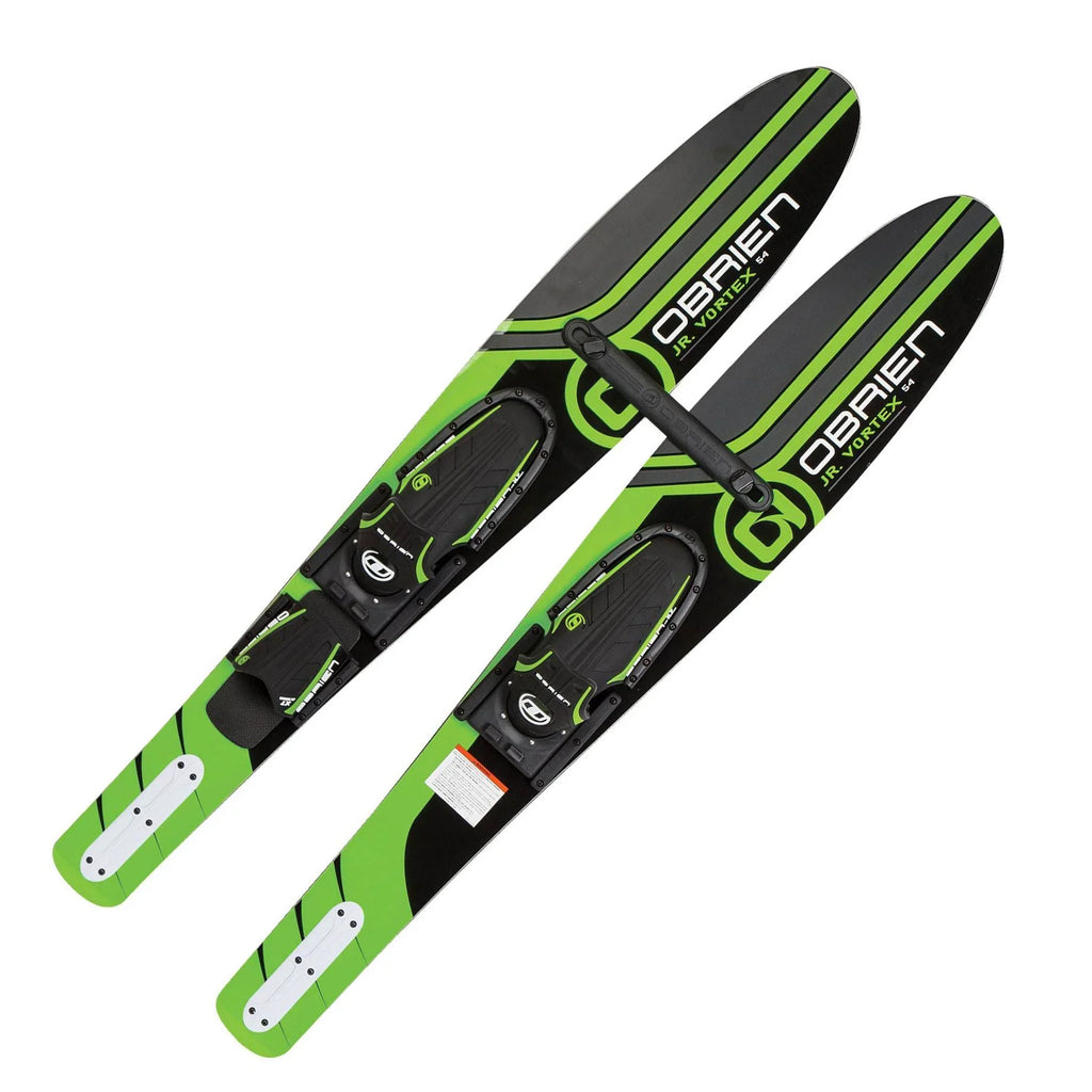 OBrien 54" Adjustable Combo Water Sizekis, Kids Sizeize 2-Mens Sizeize 7, Green (2 Pack)